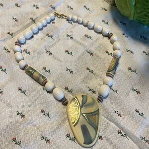 Vintage Japan Beaded Watercolor Necklace